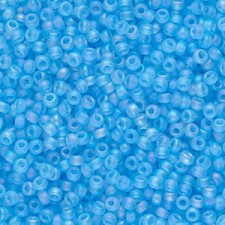 Miyuki rocailles Perlen 11/0 - Matted light blue ab 11-148FR